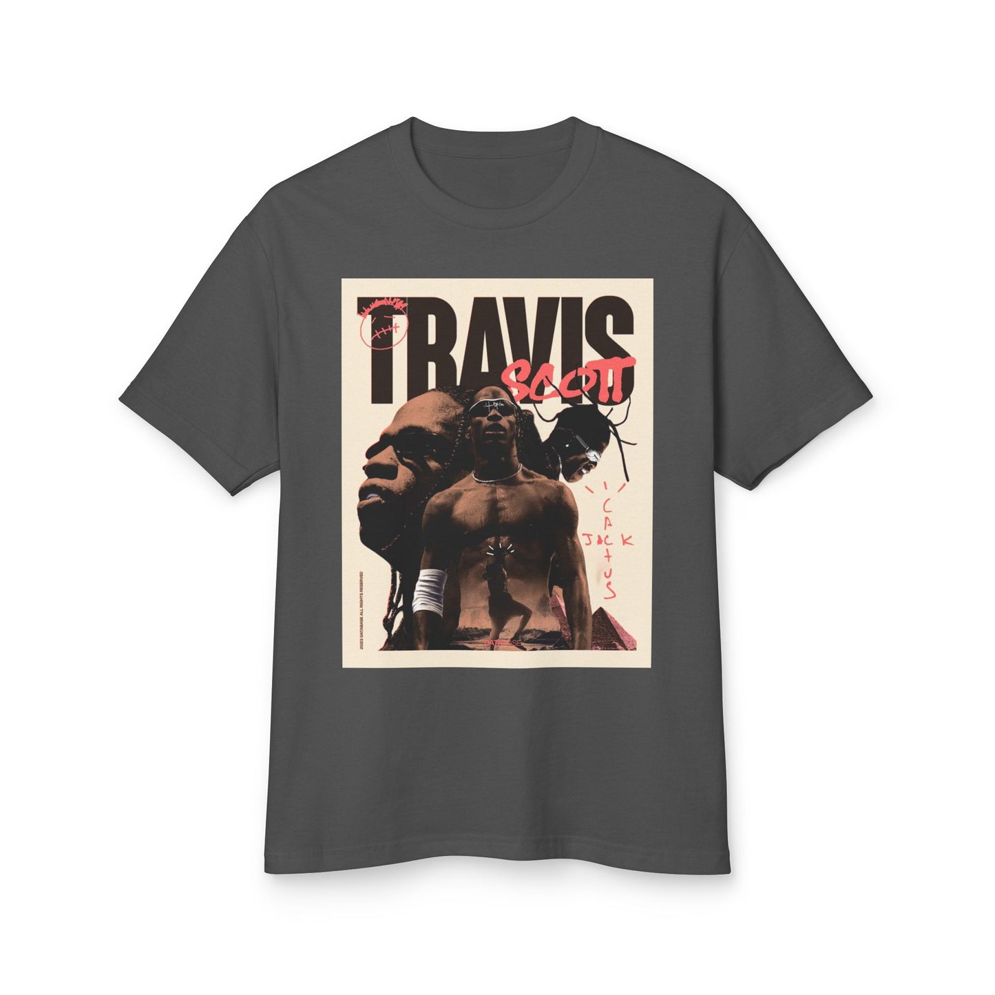 Travis Scott Inspired Heavyweight Cotton Tee - "Look Mom I Can Fly" Graphic Shirt