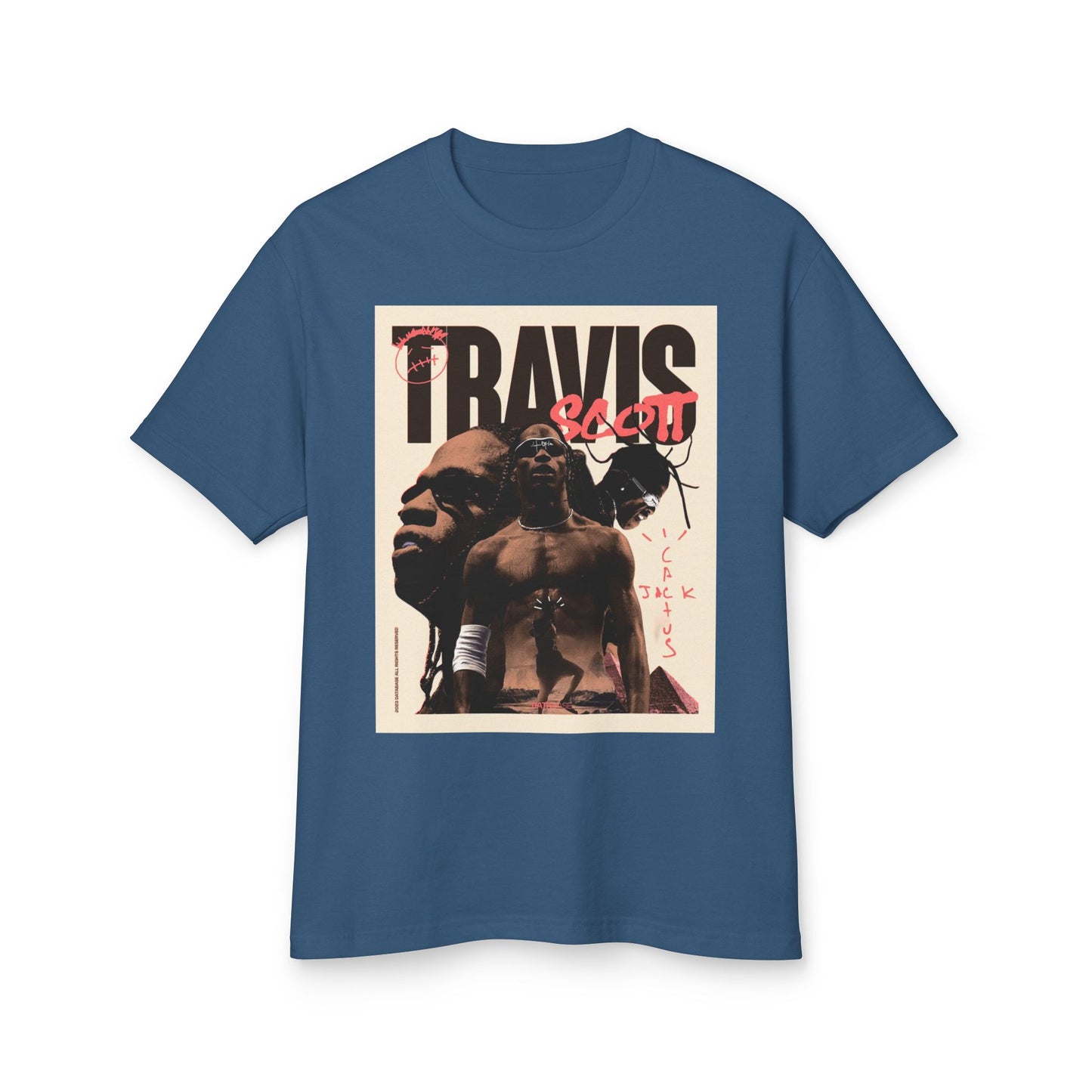 Travis Scott Inspired Heavyweight Cotton Tee - "Look Mom I Can Fly" Graphic Shirt